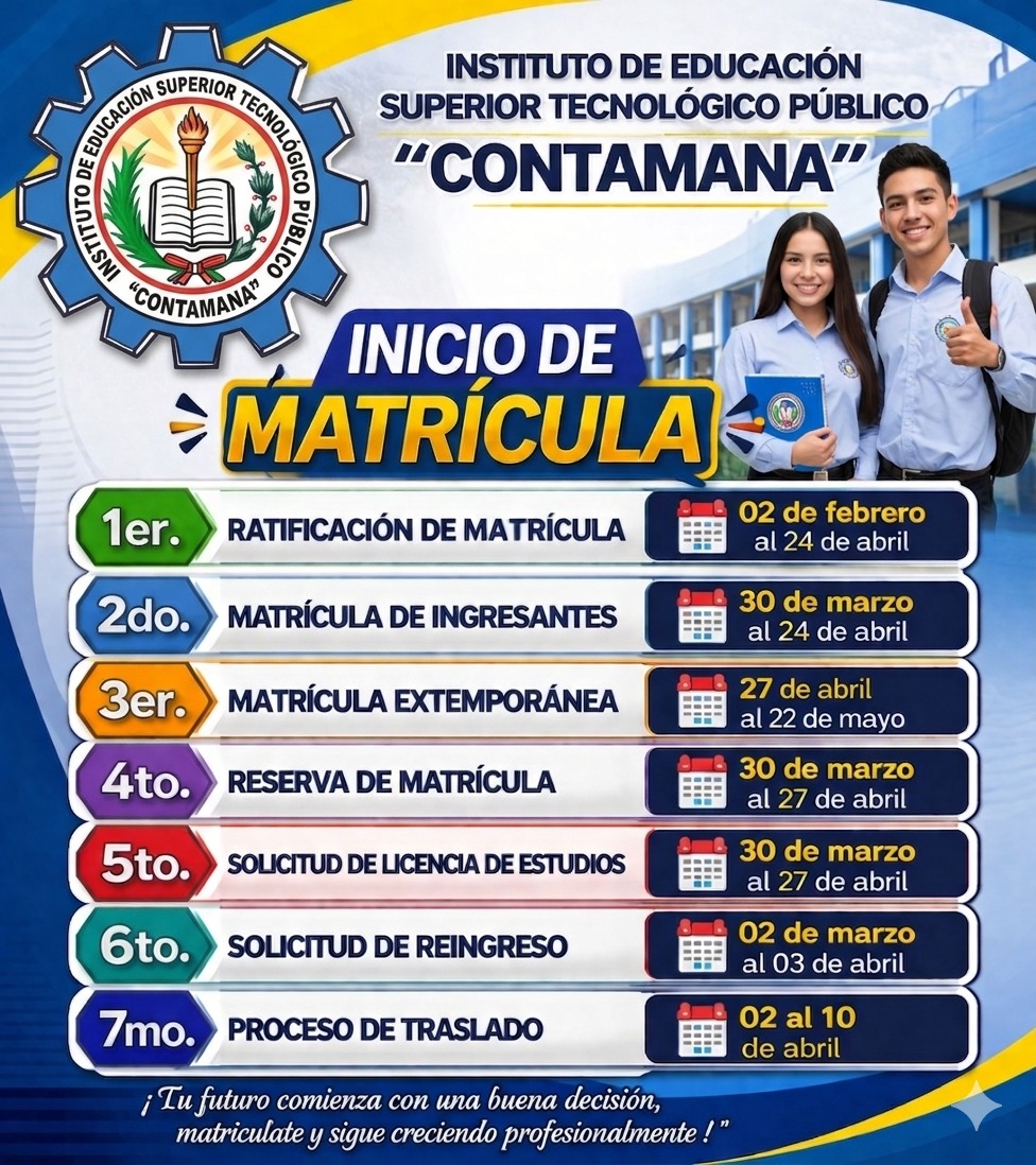 MATRICULAS ABIERTAS 2026